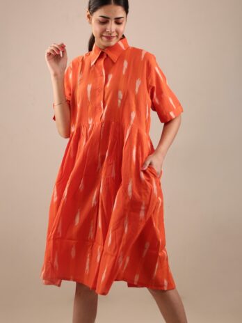 Orange Ikat