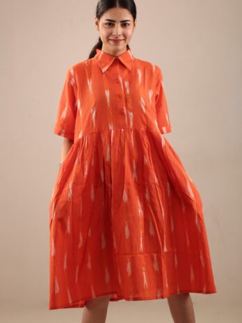 Orange Ikat